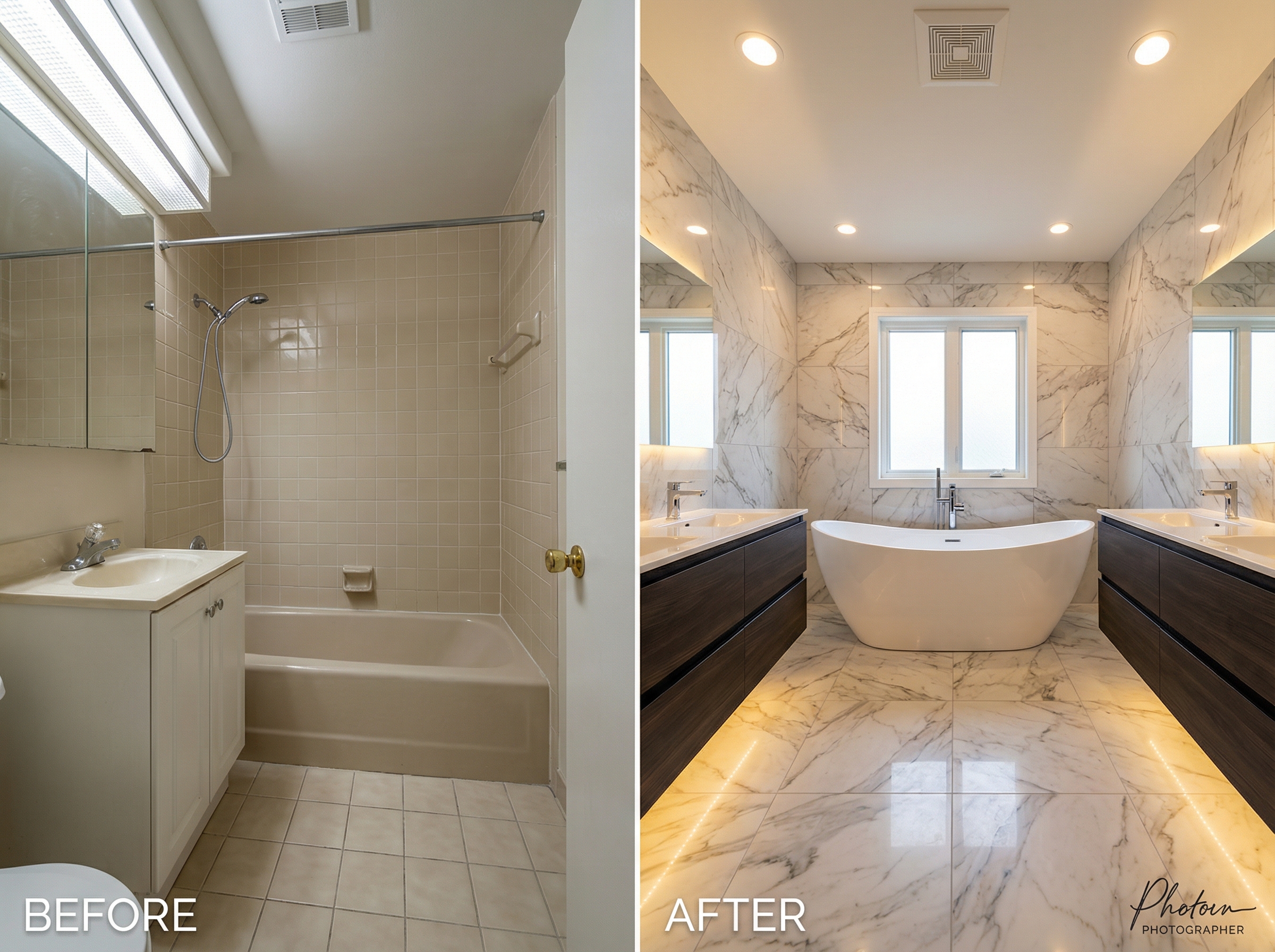 Luxury bathroom renovation